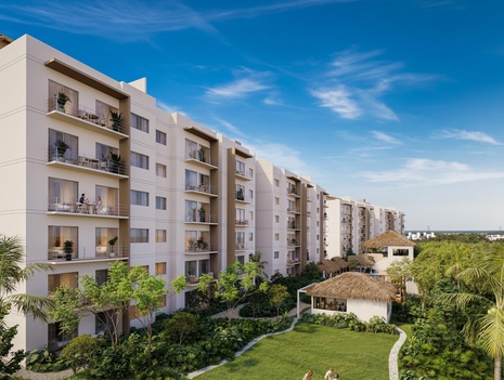 2 Bedroom Condo with Flex Room Facing the Amenities in Puerto Morelos